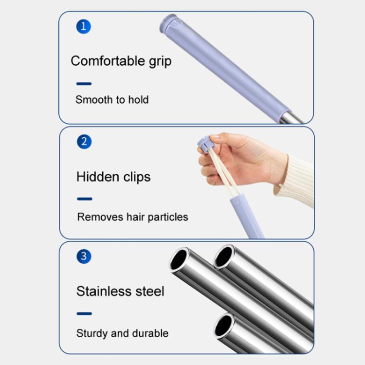 Washcloth Small Mop Lazy Person Hand-Free Automatic Paper Change Mini Floor Cleaner(Purple)