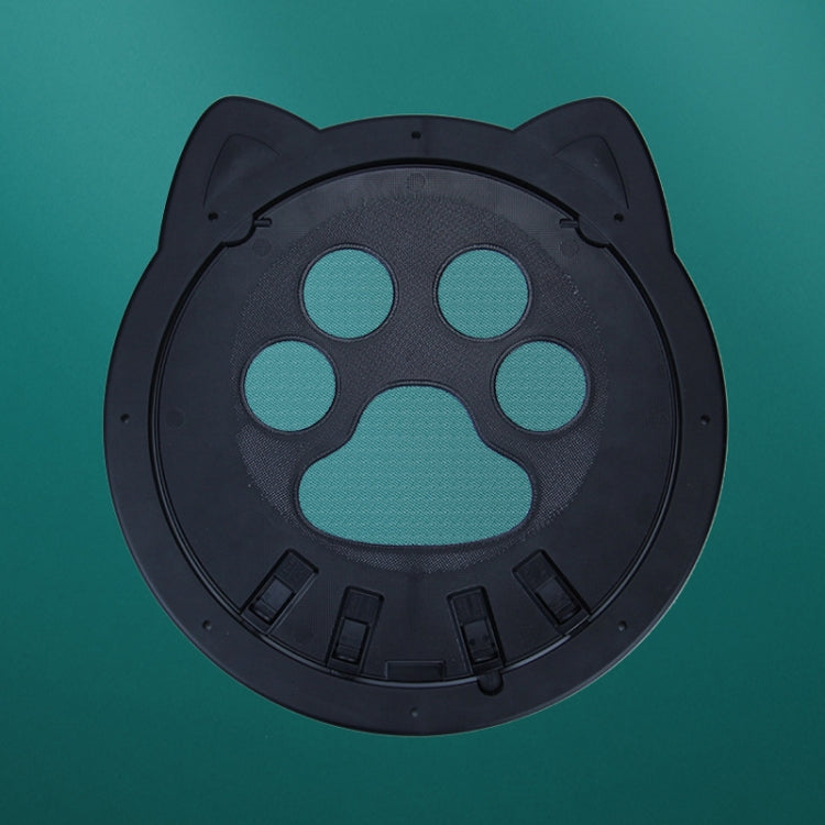 Pet Screen Door Two Way Access Magnetic Closing Cat Door Pet Products(Black)