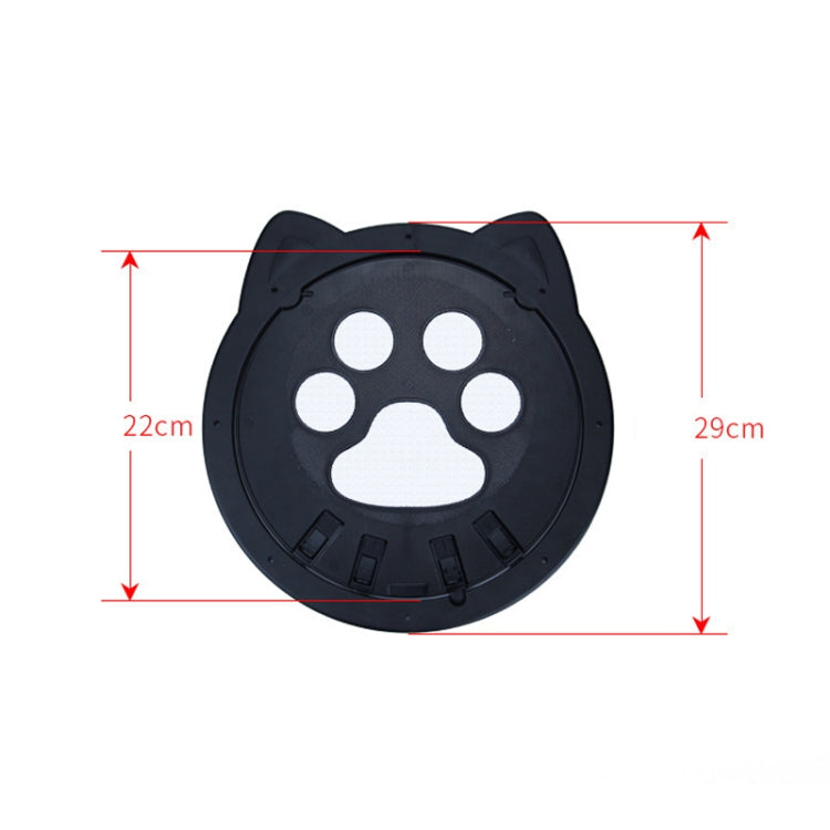 Pet Screen Door Two Way Access Magnetic Closing Cat Door Pet Products(White)