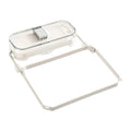 Suction Cup Kitchen Sink Filter Rack Household Draining Holder With Strainer(Transparent White)