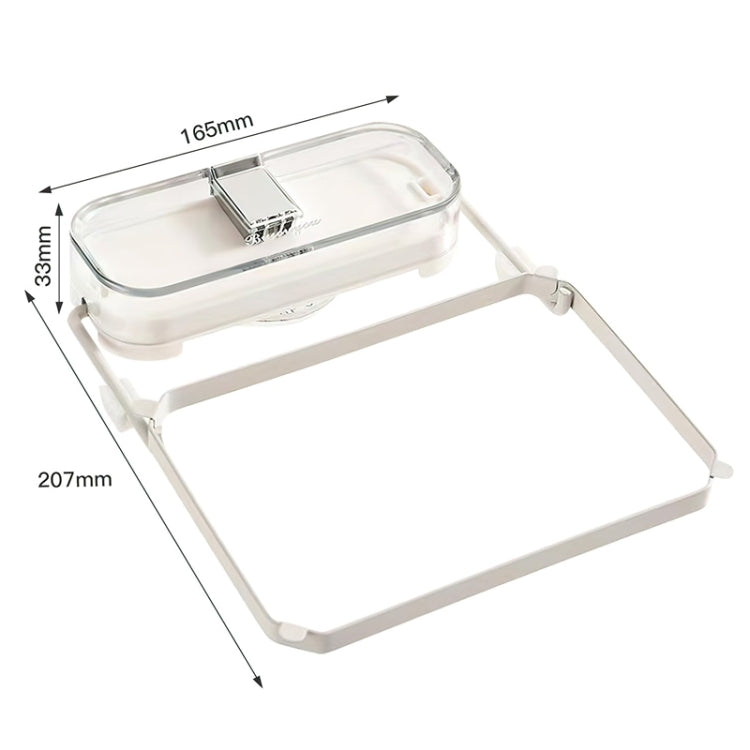 Suction Cup Kitchen Sink Filter Rack Household Draining Holder With Strainer(Transparent White)