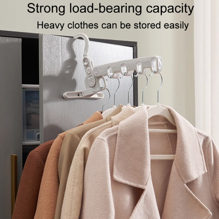 Foldable 5-Hole Clothes Hanging Rack Traveling Portable Clothing Hooks(Random Color Delivery)