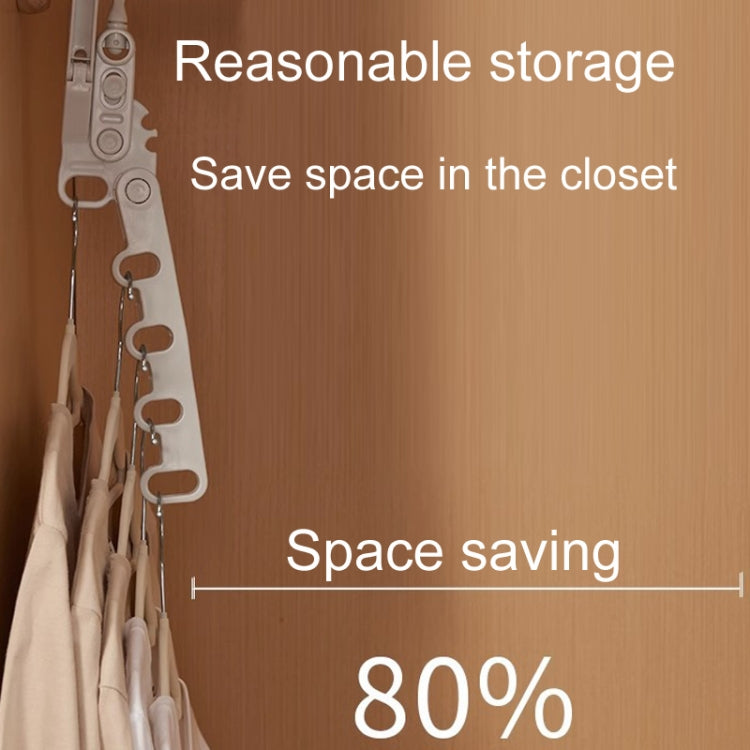 Foldable 5-Hole Clothes Hanging Rack Traveling Portable Clothing Hooks(Random Color Delivery)