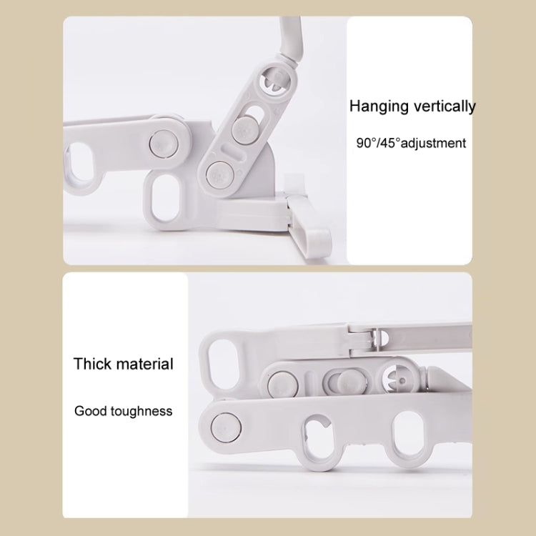 Foldable 5-Hole Clothes Hanging Rack Traveling Portable Clothing Hooks(Random Color Delivery)