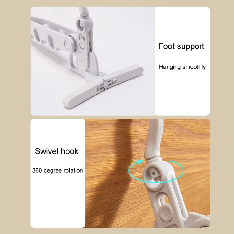 Foldable 5-Hole Clothes Hanging Rack Traveling Portable Clothing Hooks(Random Color Delivery)