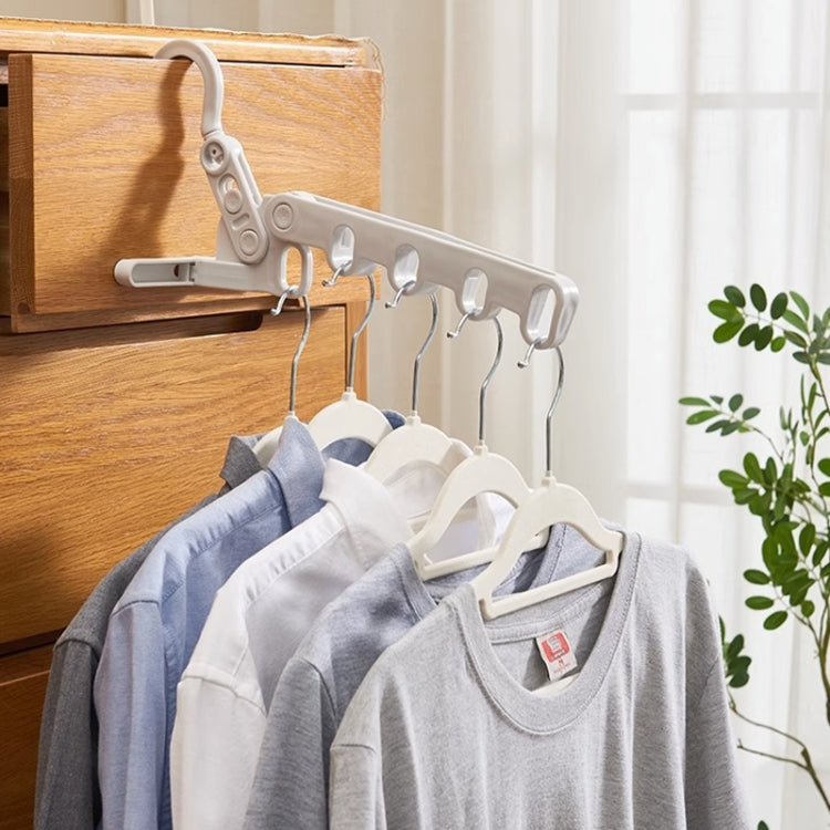Foldable 5-Hole Clothes Hanging Rack Traveling Portable Clothing Hooks(Random Color Delivery)