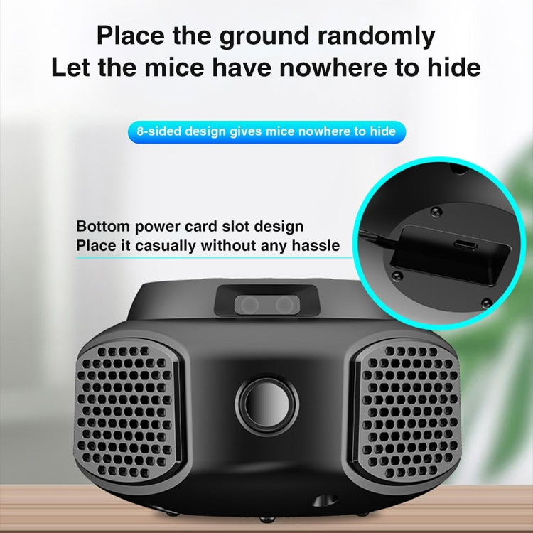 219 Intelligent Ultrasonic Multi-dimensional Frequency Conversion Home Indoor Mouse Repeller(White)