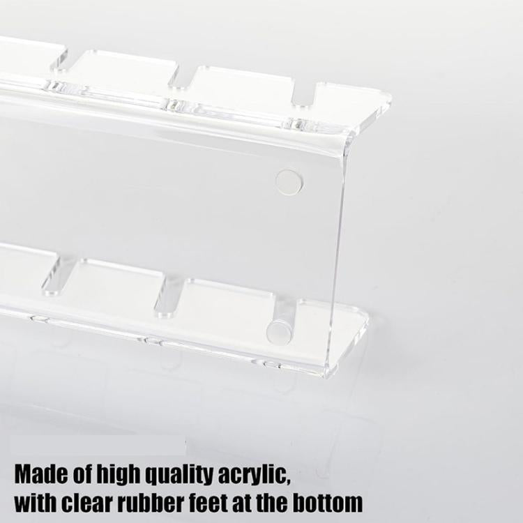 Acrylic Baseball Cap Holder Can Store 7 Baseball Caps(Black)