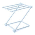 Foldable Rag Storage Rack Kitchen Countertop Dishcloth Hanging Rack Cup Drainer Holder(Blue)