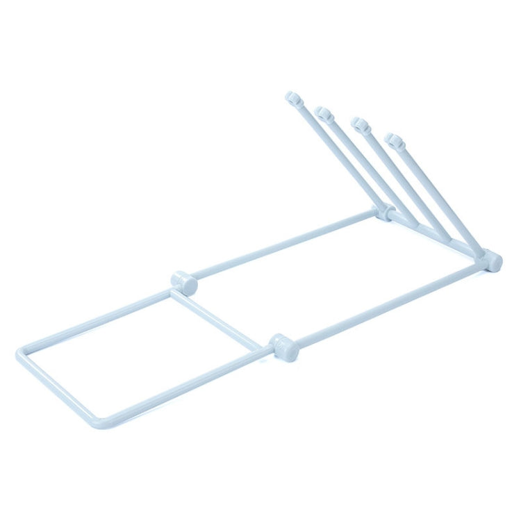 Foldable Rag Storage Rack Kitchen Countertop Dishcloth Hanging Rack Cup Drainer Holder(Blue)