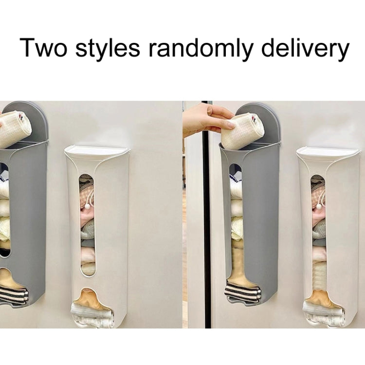 Free Punching Wall Mounted Panty Organizer Household Sock Storage Stand(White)