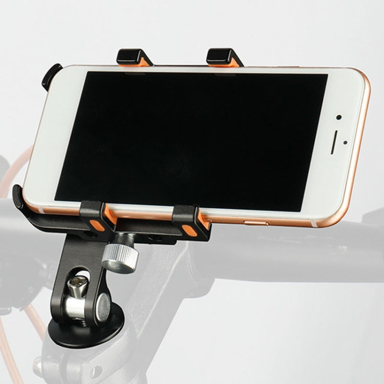 DEEMOUNT BG093B Road Bicycle Cell Phone Bracket 6 Claw Aluminum Handlebar Cover Fixed Navigation Holder(Red)
