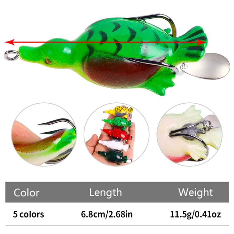 5colors /Set HENGJIA FO017 Lua Thunder Brogue Dummy Bait Blackfish Sequins Fishing Bait, Size: 6.8cm 11.5g
