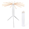 Free Installation Floor Drying Rack Balcony Foldable Octopus Hanging Clothesline, Style: Wood Pole