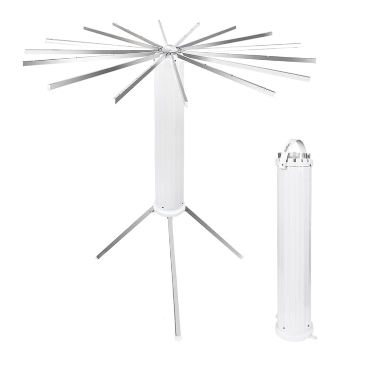 Free Installation Floor Drying Rack Balcony Foldable Octopus Hanging Clothesline, Style: Aluminum Pole