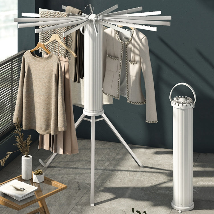 Free Installation Floor Drying Rack Balcony Foldable Octopus Hanging Clothesline, Style: Aluminum Pole