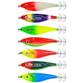 7colors /Set HENGJIA SJ051 Luminous Wooden Shrimp Dummy Bait Squid Hook Hard Bait, Size: 9.5cm 10g