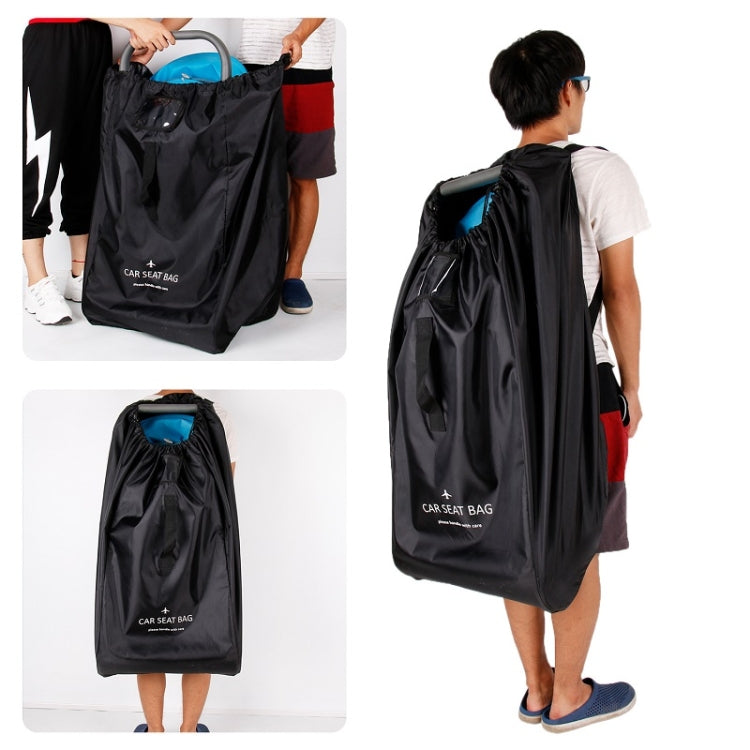 Car Child Safety Seat Travel Bag Baby Stroller Wheelchair Storage Bag(Black)