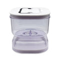 Kitchen Wet And Dry Separate Pickle Jar Plastic Wet And Dry Dispenser Hourglass Can, Style: Square