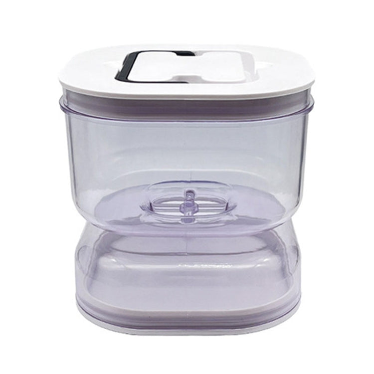 Kitchen Wet And Dry Separate Pickle Jar Plastic Wet And Dry Dispenser Hourglass Can, Style: Square