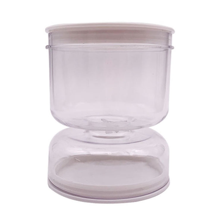 Kitchen Wet And Dry Separate Pickle Jar Plastic Wet And Dry Dispenser Hourglass Can, Style: Round