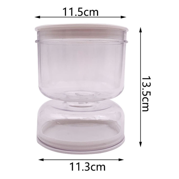 Kitchen Wet And Dry Separate Pickle Jar Plastic Wet And Dry Dispenser Hourglass Can, Style: Round