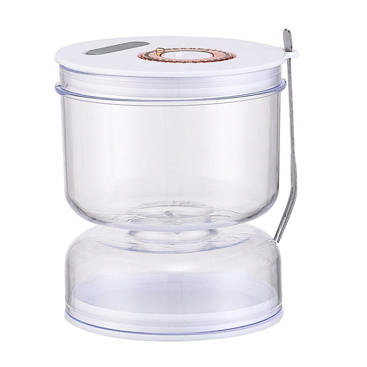Kitchen Wet And Dry Separate Pickle Jar Plastic Wet And Dry Dispenser Hourglass Can, Style: Round With Air Vent