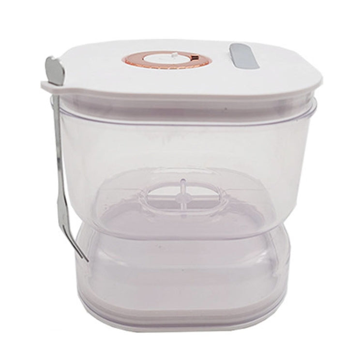 Kitchen Wet And Dry Separate Pickle Jar Plastic Wet And Dry Dispenser Hourglass Can, Style: Square With Air Vent