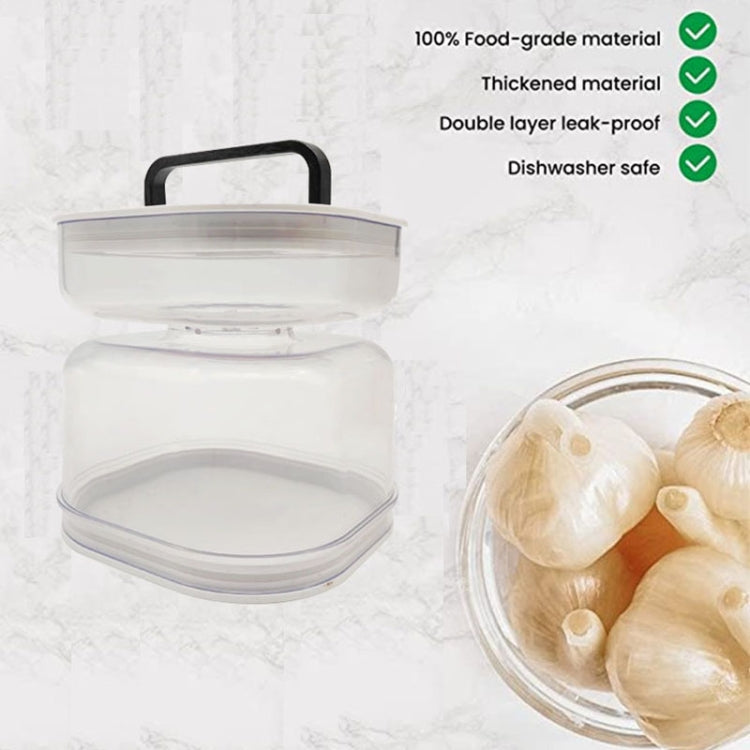 Kitchen Wet And Dry Separate Pickle Jar Plastic Wet And Dry Dispenser Hourglass Can, Style: Round With Air Vent