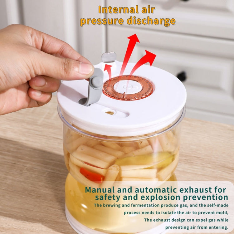 Kitchen Wet And Dry Separate Pickle Jar Plastic Wet And Dry Dispenser Hourglass Can, Style: Square With Air Vent