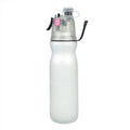 470ml Summer Outdoor Sports Training Spray Cooling Water Cup, Color: Pure White 2-layers