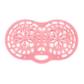 Silicone Bra Laundry Bag Anti-Distortion Filter Washing Protective Bag For Washing Machine(Pink)