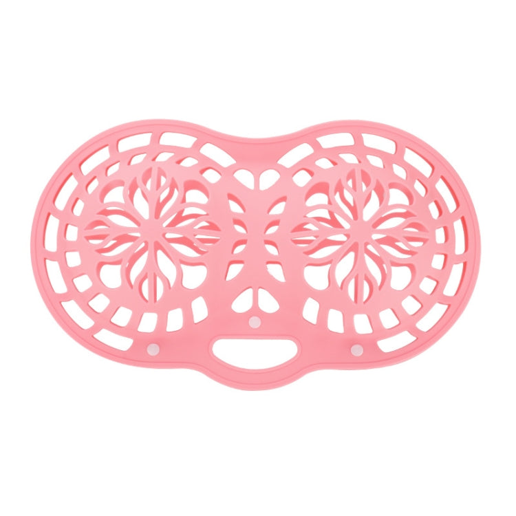 Silicone Bra Laundry Bag Anti-Distortion Filter Washing Protective Bag For Washing Machine(Pink)