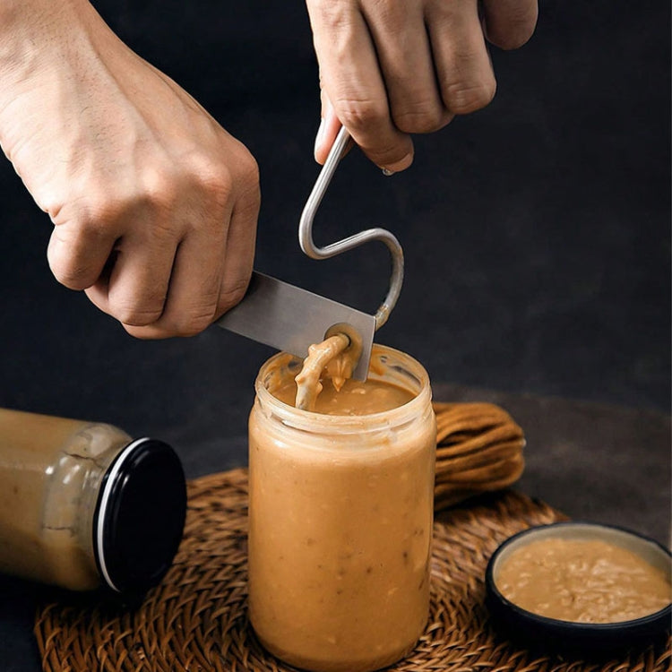 Stainless Steel Peanut Butter Stirrer Food Grade Material Kitchen Butter Jam Stirring Tool(Regular Model)