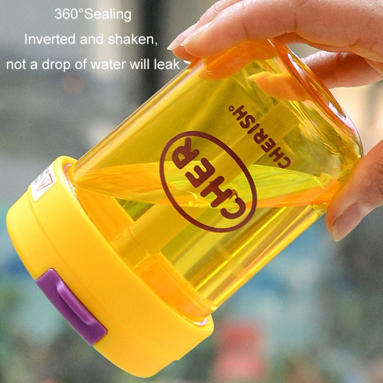 300ml Mini Children Water Mug Leakage-proof Student Plastic Portable Straw Cup(Green)