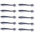 4.5cm 10pcs /Pack HENGJIA Spaghetti Worm T-Tail Soft Bait Spiral Fishing Dummy Lures(Color 1)