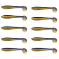 4.5cm 10pcs /Pack HENGJIA Spaghetti Worm T-Tail Soft Bait Spiral Fishing Dummy Lures(Color 2)