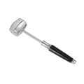 304 Stainless Steel Beef Hammer Thickened Solid Knocker Kitchen Double Sided Meat Looser, Handle: Black Color Wood