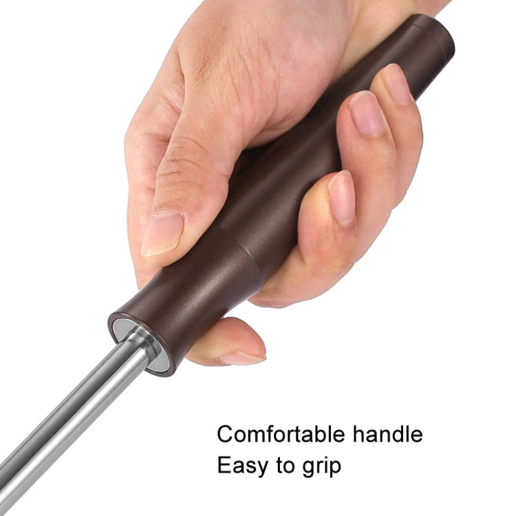 304 Stainless Steel Beef Hammer Thickened Solid Knocker Kitchen Double Sided Meat Looser, Handle: Black Color Wood