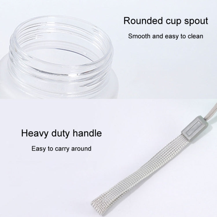 Outdoor Large Capacity Sports Mug Frosted Plastic Portable Leak-proof Teacups, Color: 800ml Frosted Green