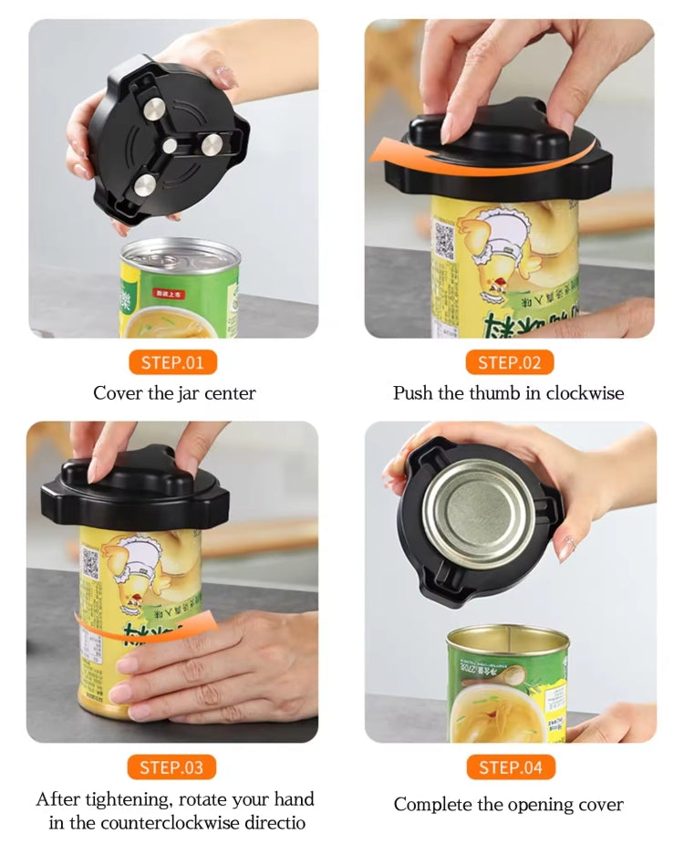 Magnetic Rotatable Can Opener Portable Beer Coke Manual Bottle Opener(Green)