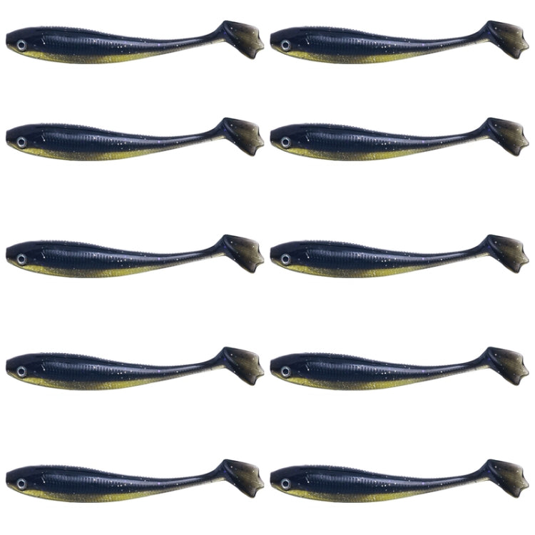 7.5cm 10pcs /Pack HENGJIA T-Tail Soft Dummy Bait Freshwater Fishing Lures(Color 1)