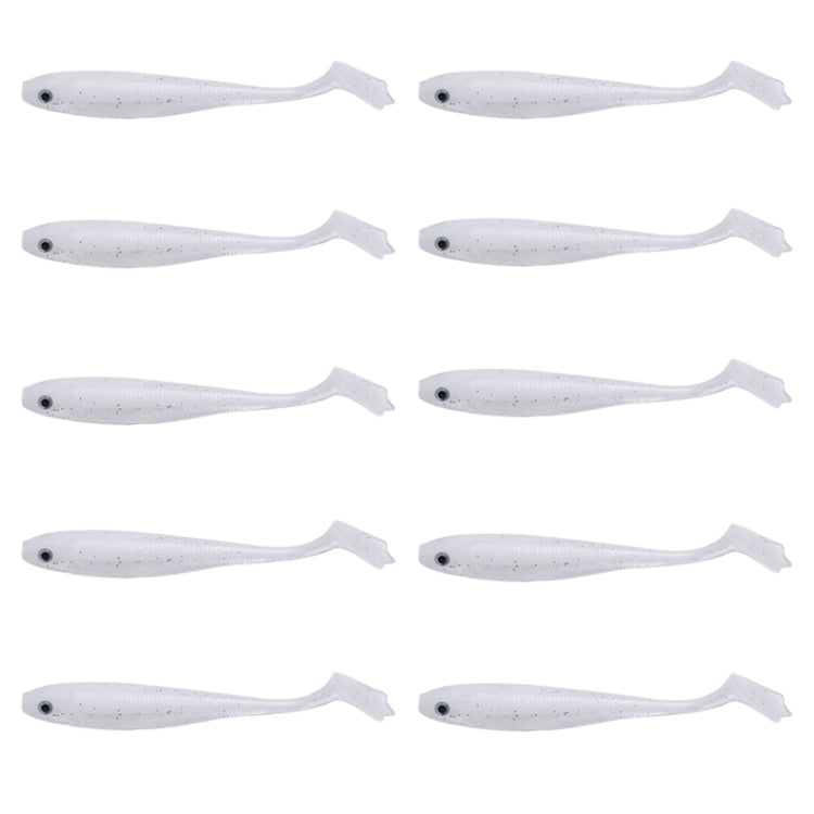 7.5cm 10pcs /Pack HENGJIA T-Tail Soft Dummy Bait Freshwater Fishing Lures(Color 4)