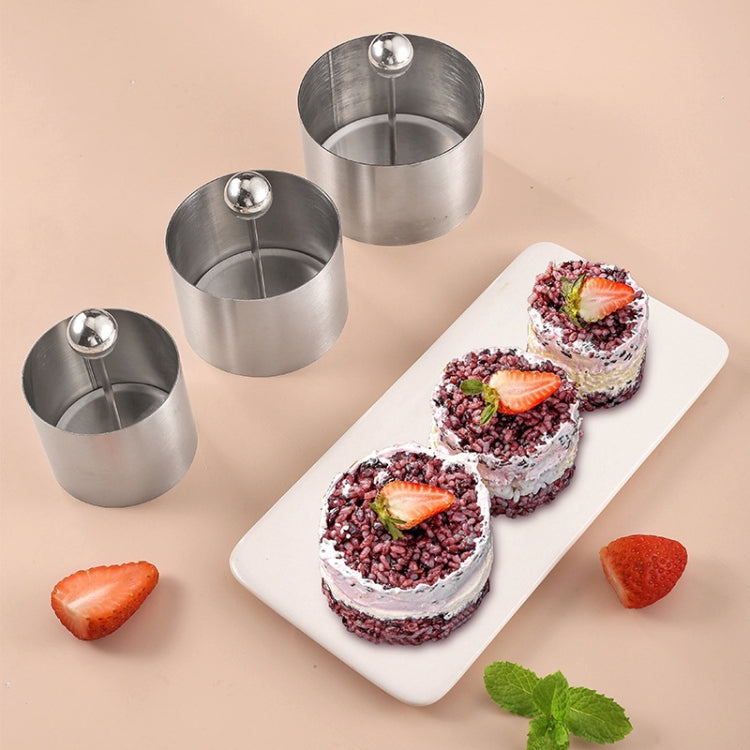 Medium Stainless Steel Tiramisu Mold Mousse Cake Disk Mold