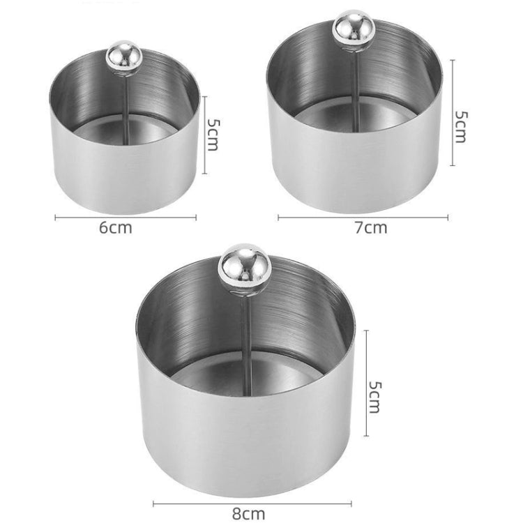 Large Stainless Steel Tiramisu Mold Mousse Cake Disk Mold