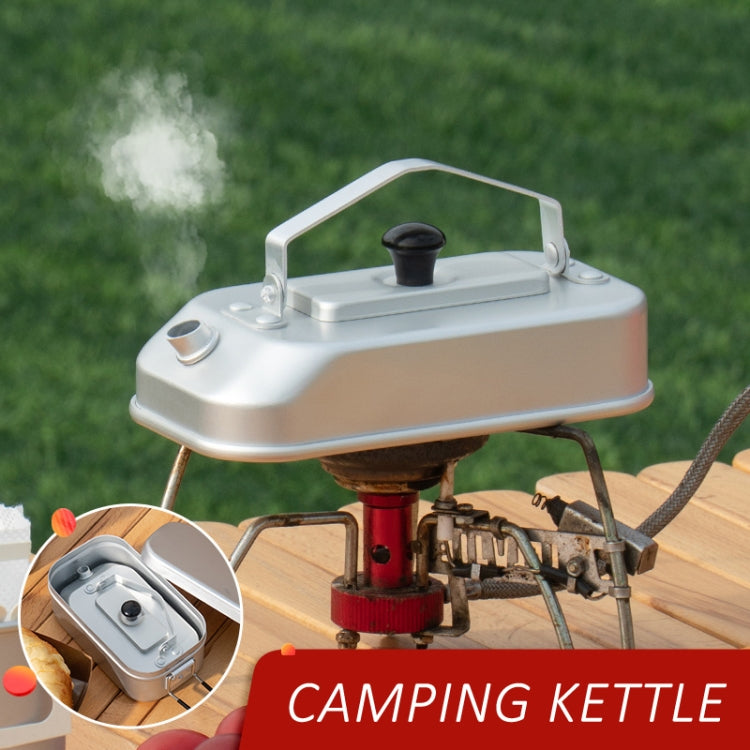 Aluminum Lightweight Kettle Outdoor Hiking Camping Boiling Water Pot with Handle, Spec: True Color