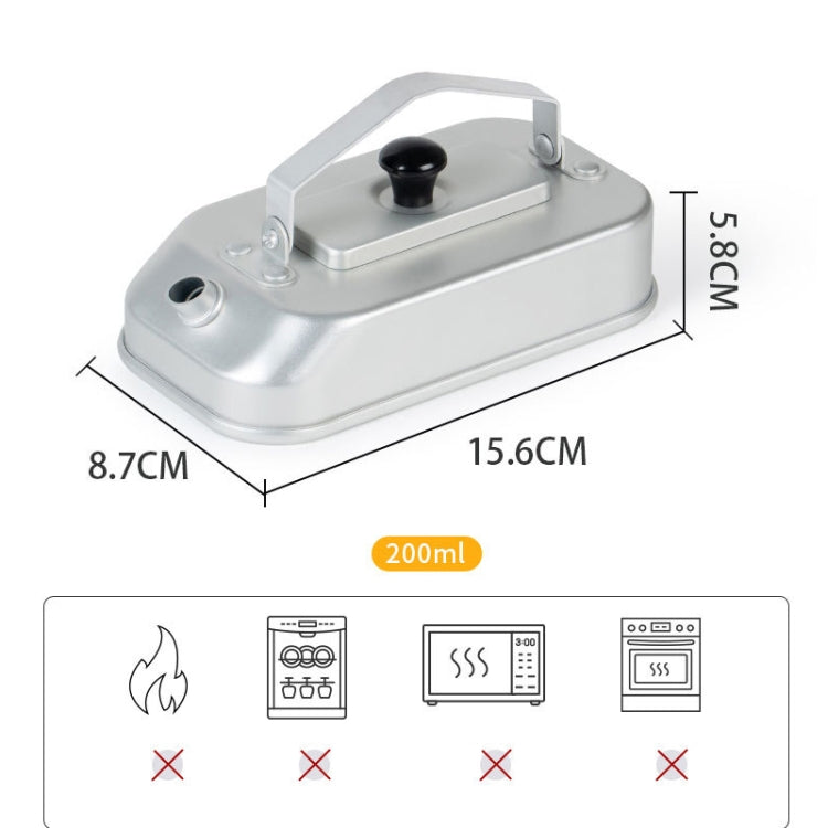 Aluminum Lightweight Kettle Outdoor Hiking Camping Boiling Water Pot with Handle, Spec: True Color