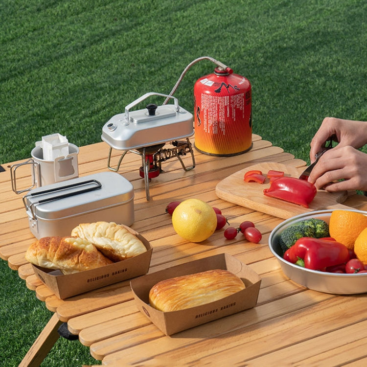 Aluminum Lightweight Kettle Outdoor Hiking Camping Boiling Water Pot with Handle, Spec: True Color