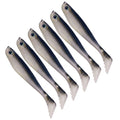 6pcs /Pack HENGJIA T-Tail Soft Dummy Bait Freshwater Fishing Lures, Size: 10cm 5.3g(Color 1)
