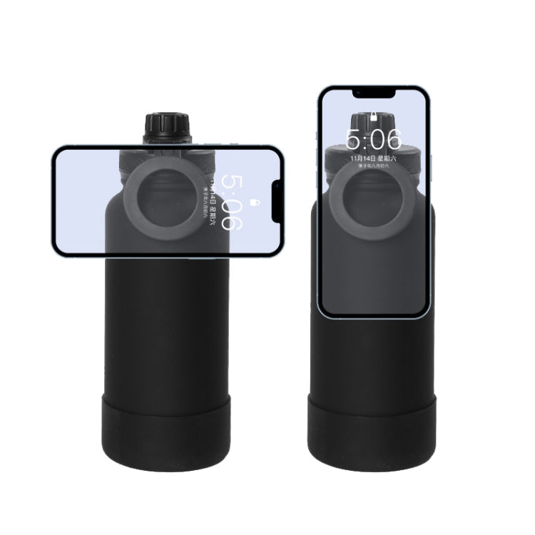 1000ml Sports Bottle With Phone Magnetic Holder Stainless Steel Thermos Cup